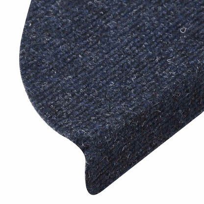 136393 vidaXL Stair Mats Self-adhesive 15 pcs 56x17x3 cm Blue
