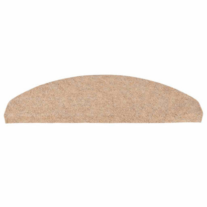 136394 vidaXL Stair Mats Self-adhesive 15 pcs 65x22,5x3,5 cm Beige