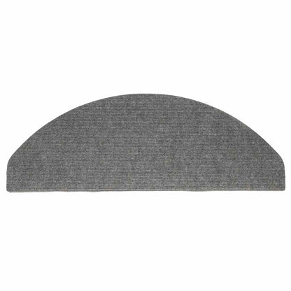 136397 vidaXL Stair Mats Self-adhesive 15 pcs 65x22,5x3,5 cm Grey