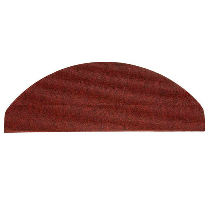 136398 vidaXL Stair Mats Self-adhesive 15 pcs 65x22,5x3,5 cm Red