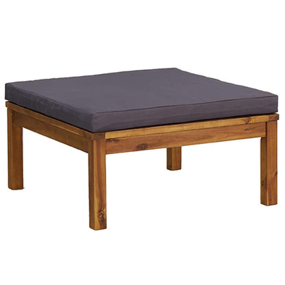 10 Piece Patio Lounge Set with Cushion Solid Acacia Wood