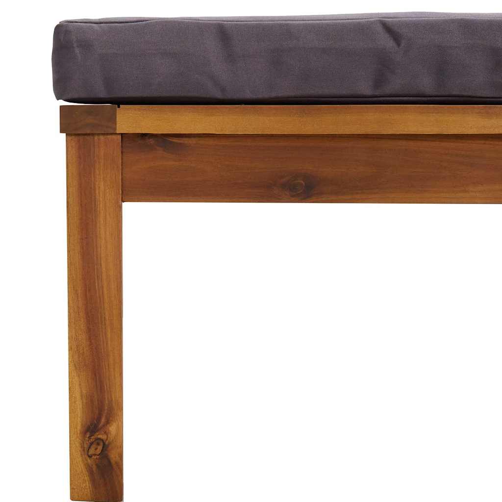 10 Piece Patio Lounge Set with Cushion Solid Acacia Wood
