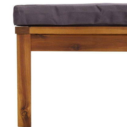 10 Piece Patio Lounge Set with Cushion Solid Acacia Wood