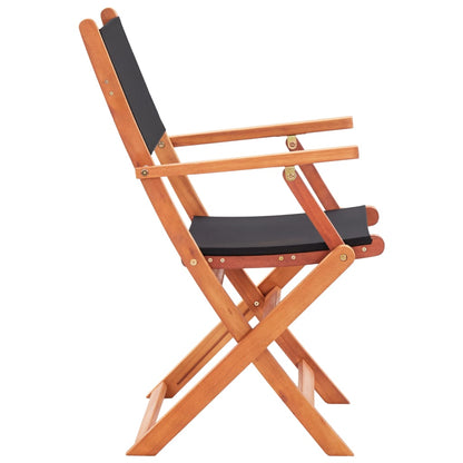 Garden Chair | Set of 6 | Black and natural