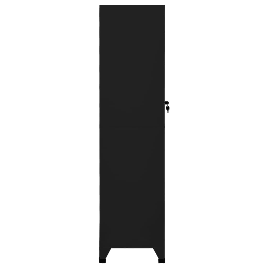 Locker Cabinet Black Steel Medium Locker Cabinet Rectangular
