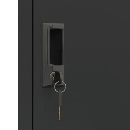 Locker Cabinet Anthracite 38x45x180 cm Steel
