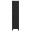 Locker Cabinet Black 38x45x180 cm Steel