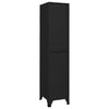 Locker Cabinet Black 38x45x180 cm Steel