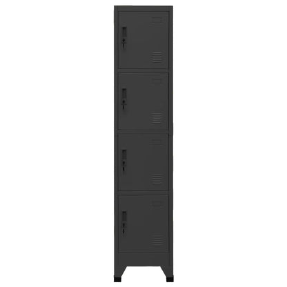 Locker Cabinet Anthracite 38x45x180 cm Steel