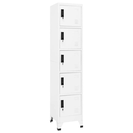 Locker Cabinet | White | Steel | Tall | Modern | Locker Cabinet