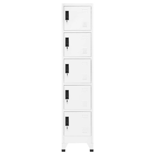 Locker Cabinet | White | Steel | Tall | Modern | Locker Cabinet