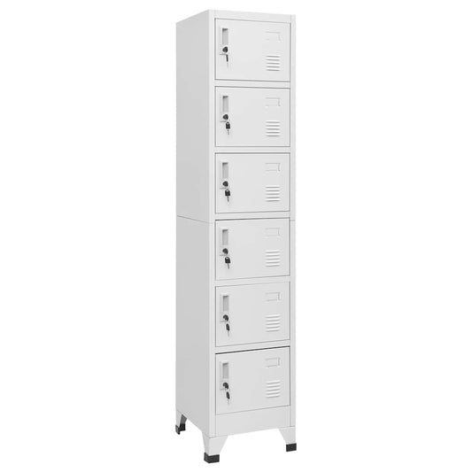Locker Cabinet | Light grey | Steel | Tall | Locker Cabinet | Rectangular