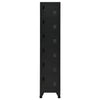 Locker Cabinet Black 38x40x180 cm Steel