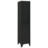Locker Cabinet Black 38x40x180 cm Steel