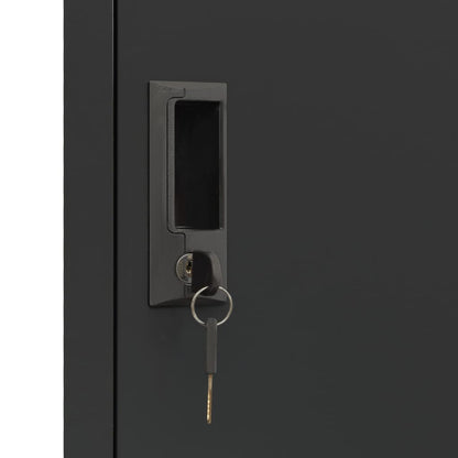Locker Cabinet Anthracite 38x40x180 cm Steel