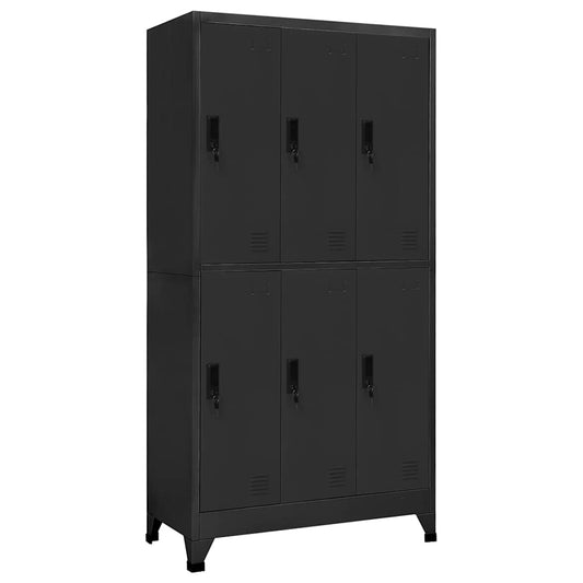 Locker Cabinet | Anthracite | Steel | 90 x 45 x 180 cm | Locker Cabinet