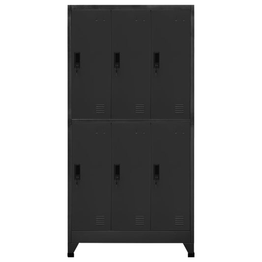 Locker Cabinet | Anthracite | Steel | 90 x 45 x 180 cm | Locker Cabinet