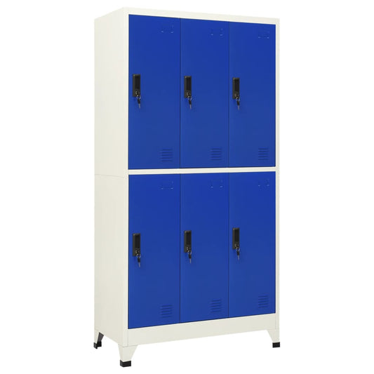 Locker Cabinet | Grey and Blue | Steel | Medium | Locker Cabinet