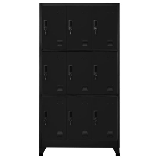 Locker Cabinet | Black | Steel | Locker Cabinet | Rectangular | Modern
