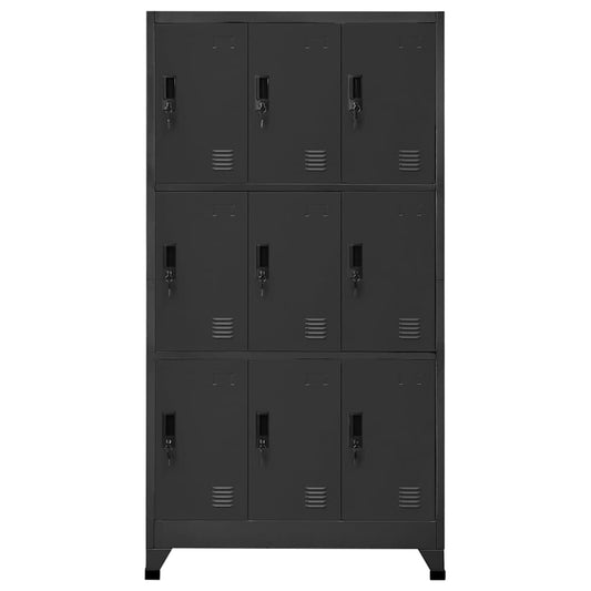 Locker Cabinet | Anthracite | Steel | Large |  Locks  | Locker Cabinet