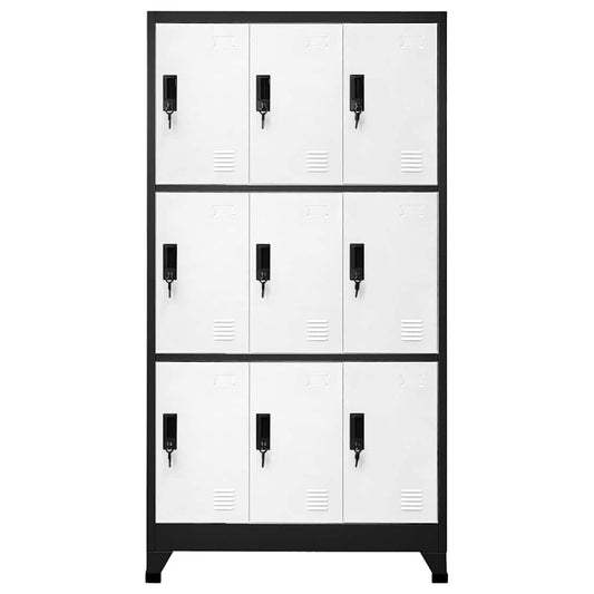Locker Cabinet | Anthracite and White | Steel | Large | Locker Cabinet