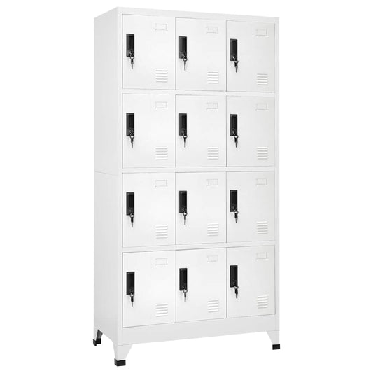 Locker Cabinet | White | Steel | Medium | Locks | Locker Cabinet