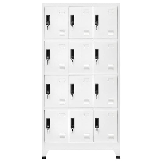 Locker Cabinet | White | Steel | Medium | Locks | Locker Cabinet