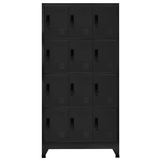 Locker Cabinet | Black | Steel | Large |  Locks | Locker Cabinet