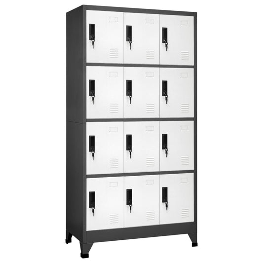 Locker Cabinet | Anthracite and White | Steel | Standard | Locker Cabinet
