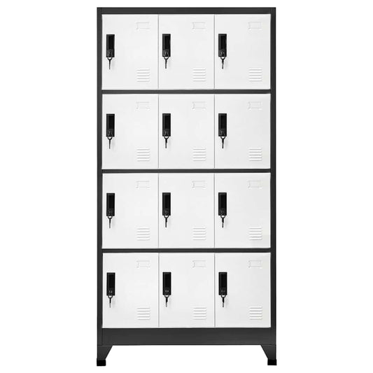 Locker Cabinet | Anthracite and White | Steel | Standard | Locker Cabinet