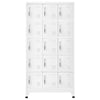 Locker Cabinet Light Grey 90x40x180 cm Steel