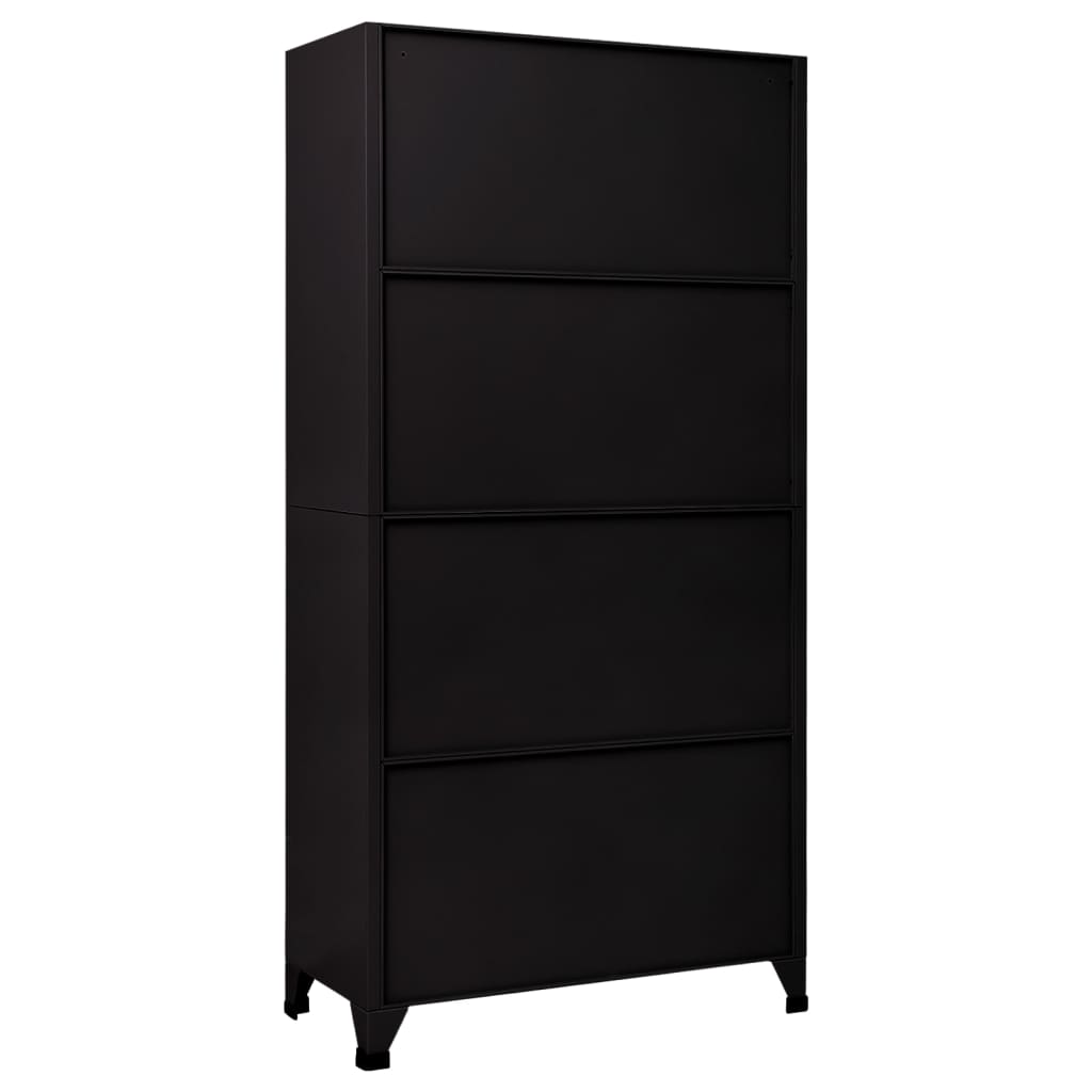 Locker Cabinet Black Steel Large Locker Cabinet Rectangular