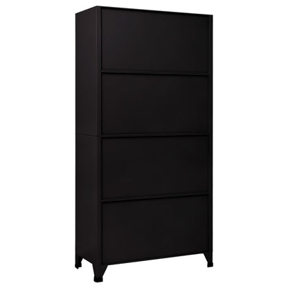 Locker Cabinet Black Steel Large Locker Cabinet Rectangular
