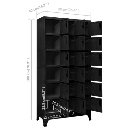 Locker Cabinet Black Steel Large Locker Cabinet Rectangular