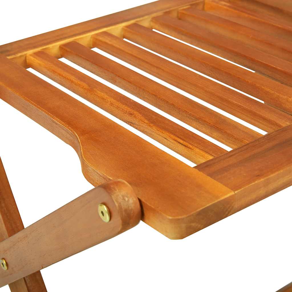 Dining Set | Natural wood | Solid Acacia wood | Set | Collapsible