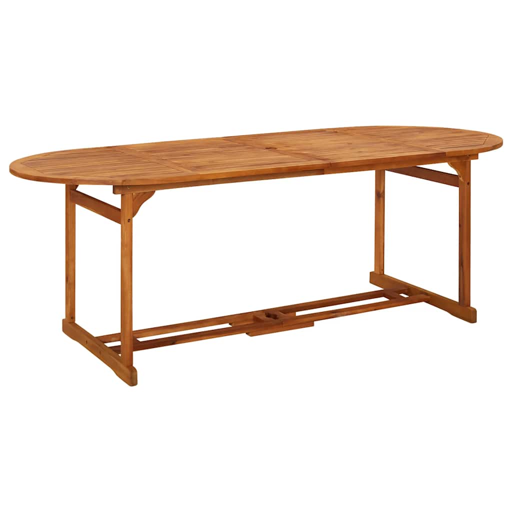 Dining Set | Natural wood | Solid acacia wood | 220 cm table length