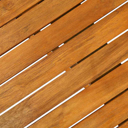 Dining Set | Natural wood | Solid acacia wood | 220 cm table length