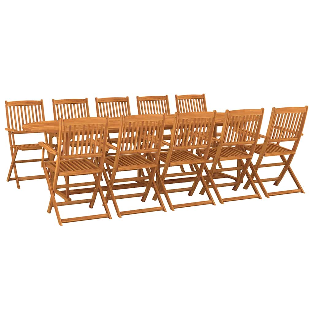 Dining Set | Acacia wood | Solid acacia wood | Large | Foldable