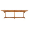 13 Piece Garden Dining Set 280x90x75 cm Solid Wood Acacia