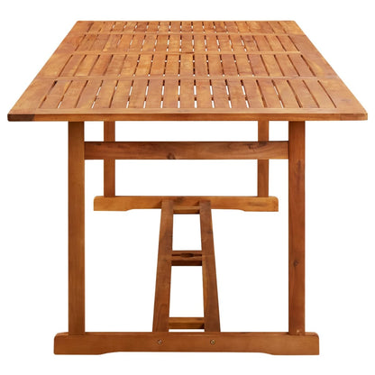 Dining Set | Acacia Wood Tone | Solid Acacia Wood | 9 Piece Set
