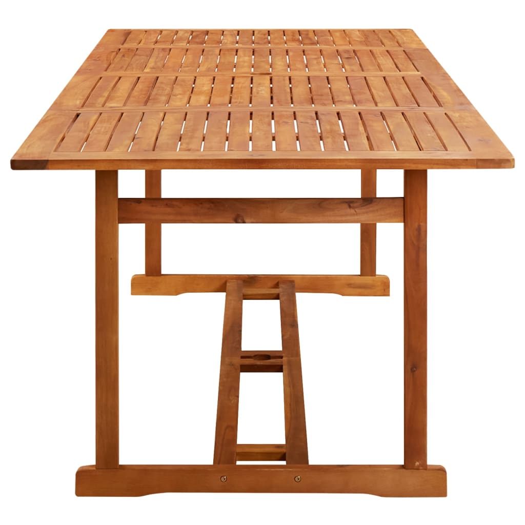 Dining Set | Brown | Solid Acacia wood | Large | Dining Set | Rectangular
