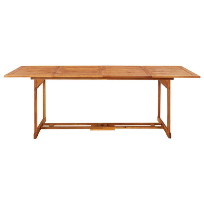 Dining Set | Brown | Solid Acacia Wood | Large | Foldable | Dining Set