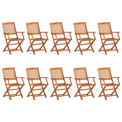 Dining Set | Natural wood | Solid Acacia wood | Large | Foldable