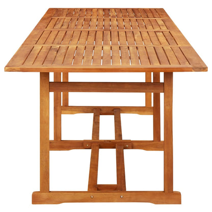 Dining Set | Natural wood | Solid Acacia wood | Large | Foldable