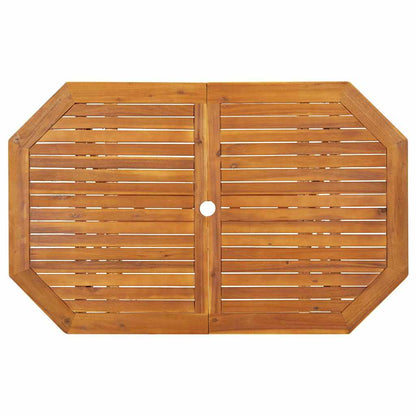 Dining Set | Natural Wood | Solid Acacia Wood | 5 Piece Set |  Foldable