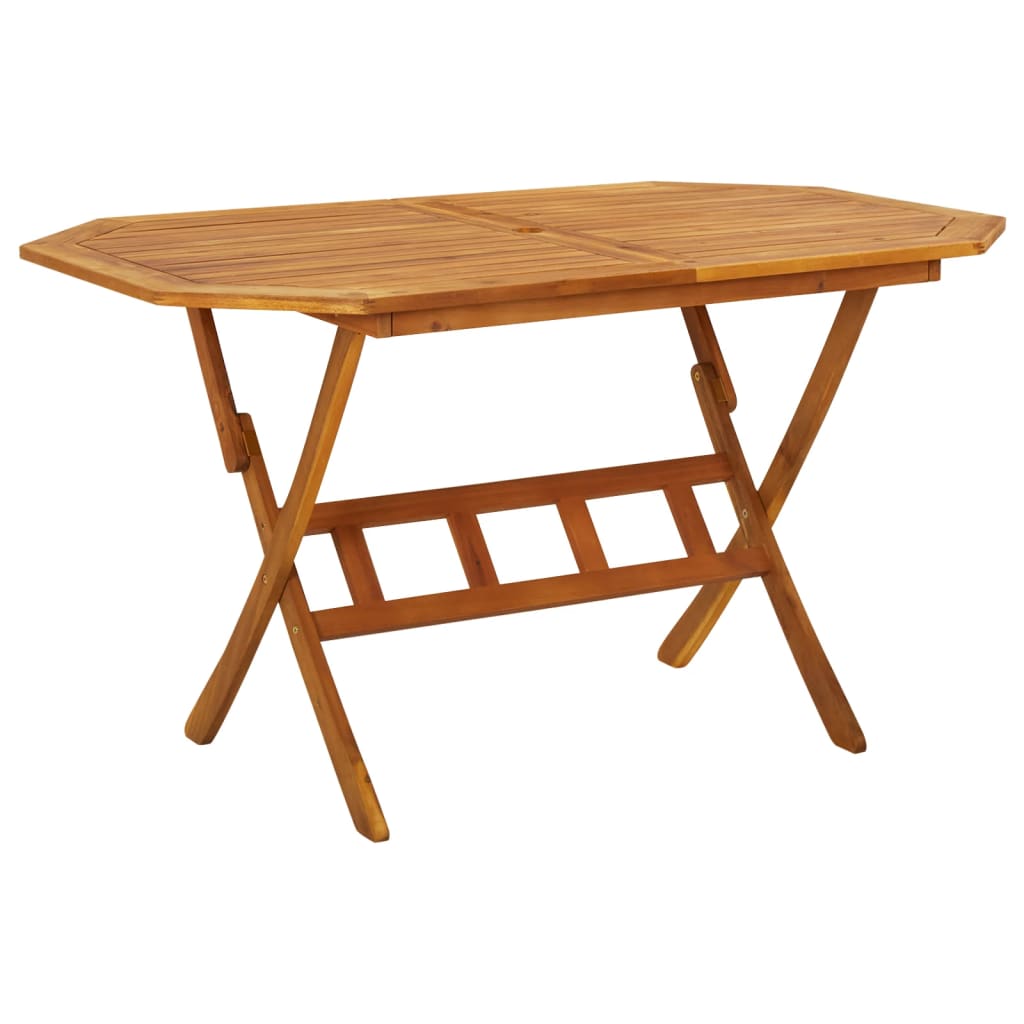 Dining Set | Brown | Solid Acacia wood | Foldable | Garden Dining Set