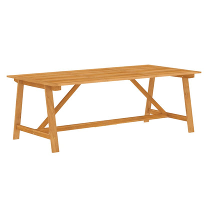 Garden Dining Set | Brown | Solid acacia wood | Large | Durable