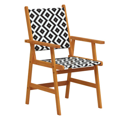 Garden Dining Set | Brown | Solid acacia wood | Large | Durable
