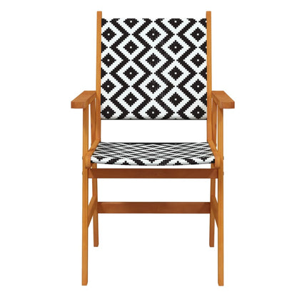 Garden Dining Set | Brown | Solid acacia wood | Large | Durable
