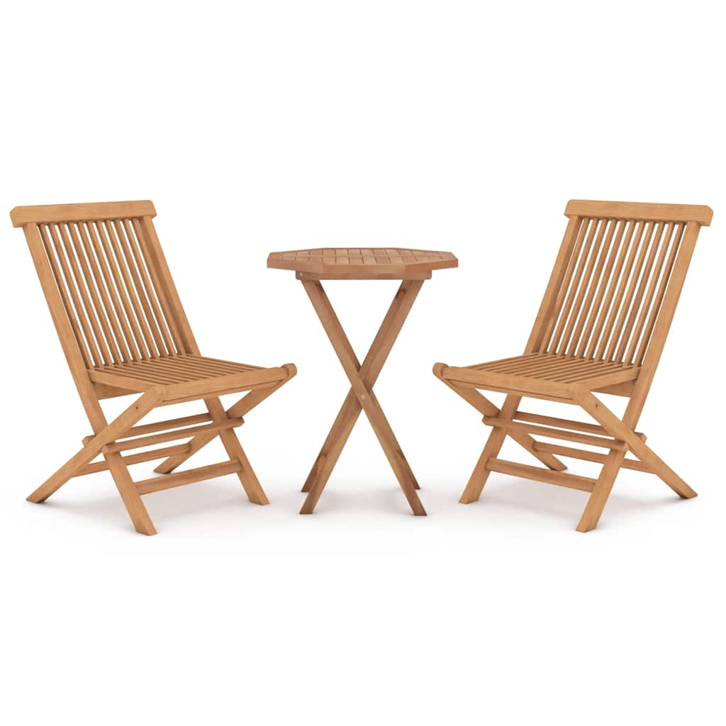 Garden Dining Set | Teak | Solid teak wood | Compact | Foldable